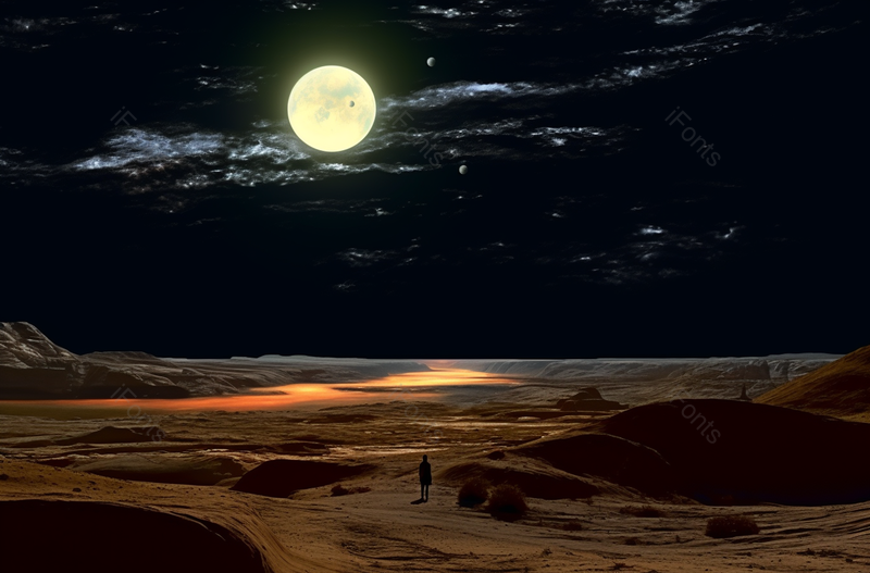 星球漂浮在黑色的星空中,插画/手绘图,插画/手绘图库,插画/手绘图下载,插画/手绘